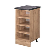 Scaffale da cucina R-Line Rovere dorato/Rovere dorato 40 cm, PL Antracite Vicco