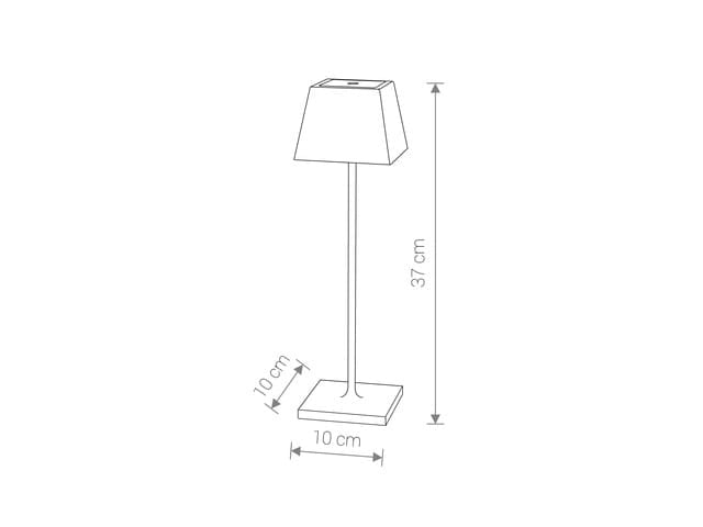 Nowodvorski MAHE lampada LED wireless nera IP54 37cm