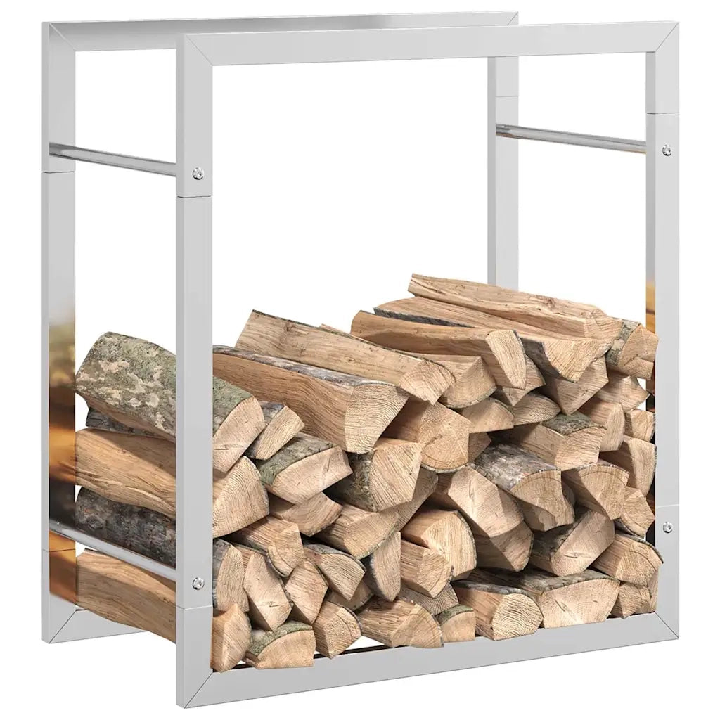 Portalegna 50x28x56 cm in Acciaio Inossidabile 357859