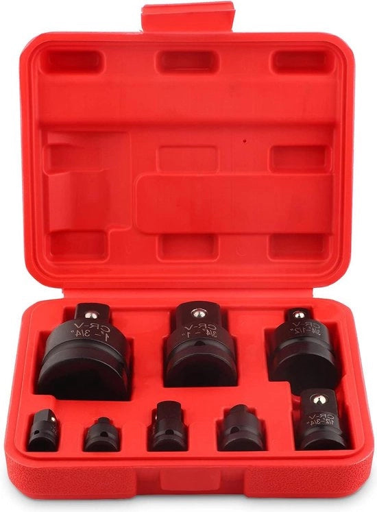 Set di Adattatori di Fusto - 8 pezzi 1/4" 3/8" 1/2" 3/4" 1" - Acciaio Cromo-Molibdeno - Utilizzo Professionale.