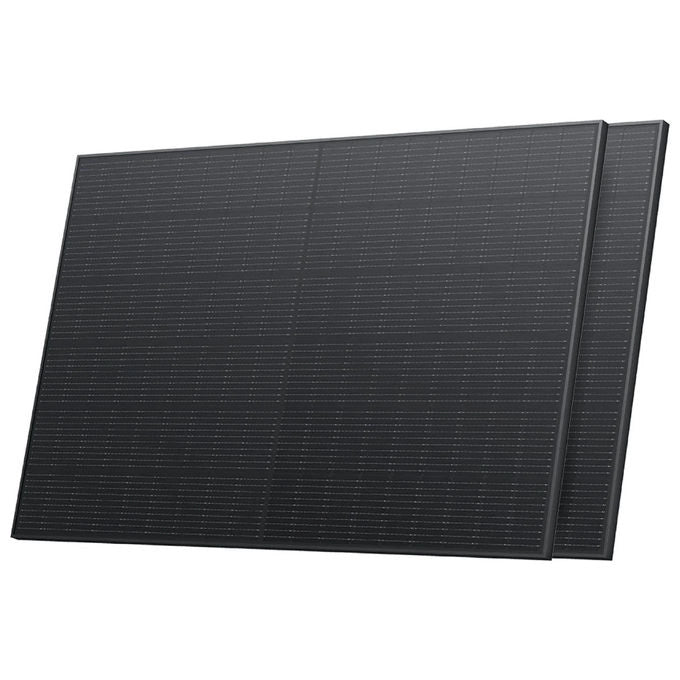 EcoFlow Kit 2 Pannelli Solari Rigidi 400W Monocristallino IP68
