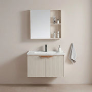 Set Di Mobili Da Bagno Con Lavabo Mario 60cm Beige