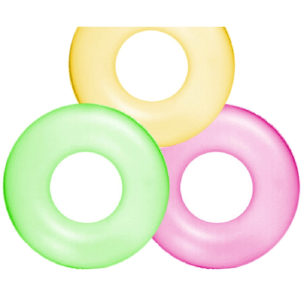 Trade Shop - Salvagente Gonfiabile Neon 91 Cm Mare Giochi Spiaggia Piscina Nuoto Estate 59262 -