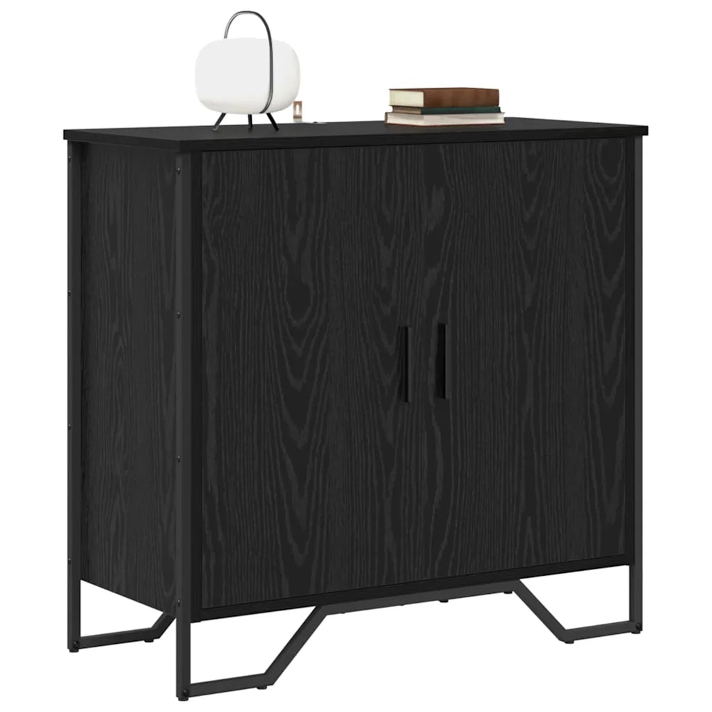 Credenza | Madia | Buffet da pranzo | Armadio da pranzo Rovere Nero 78 x 35 x 74.5 cm