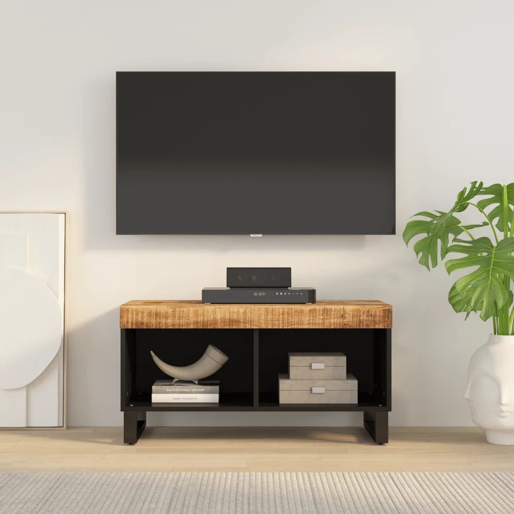 Mobile TV | Armadietto TV | Mobile Porta TV 85x33x43,5 cm in Legno Massello di Mango