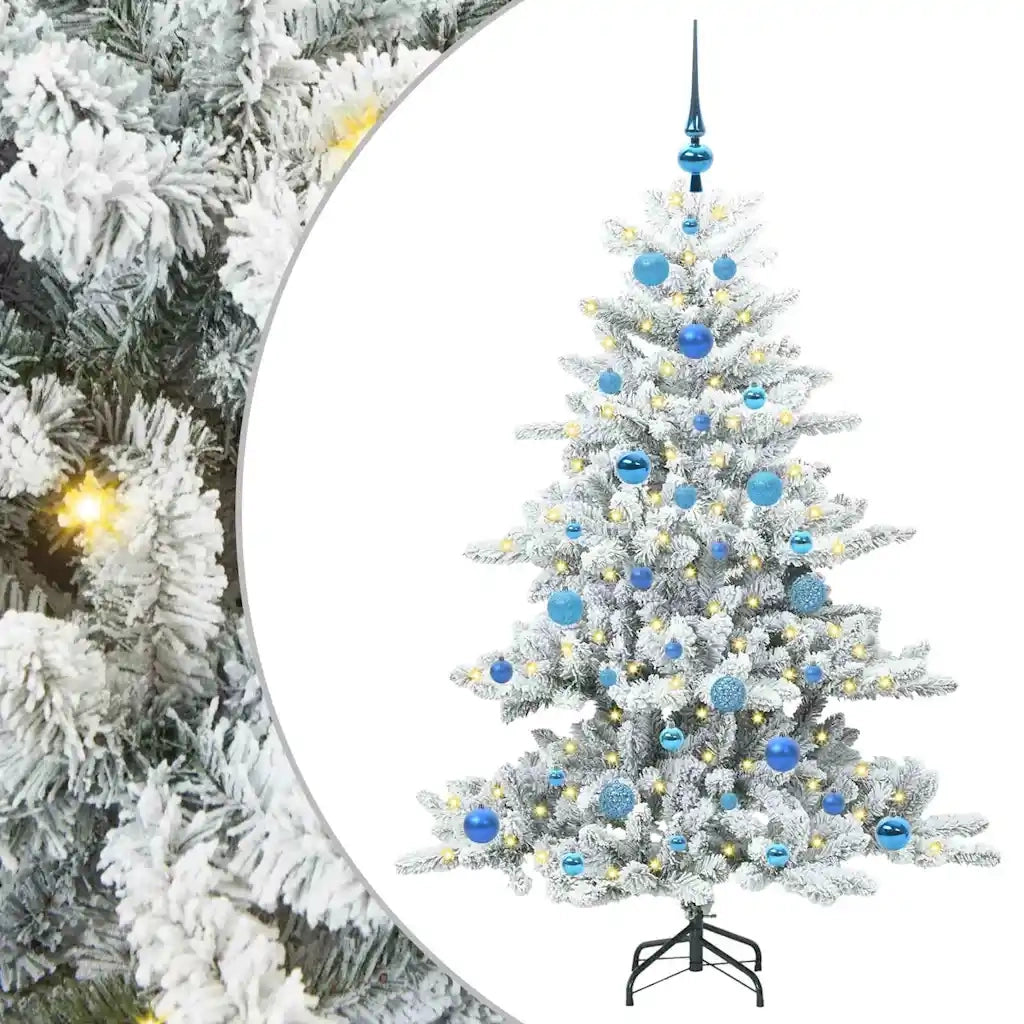 Albero di Natale Artificiale con Rami Pieghevoli Bianco 150 cm 3397712