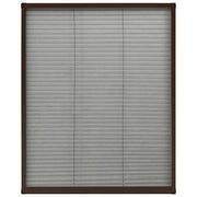 Zanzariera Plissettata Finestre in Alluminio Marrone 60x80 cm CFW1288931