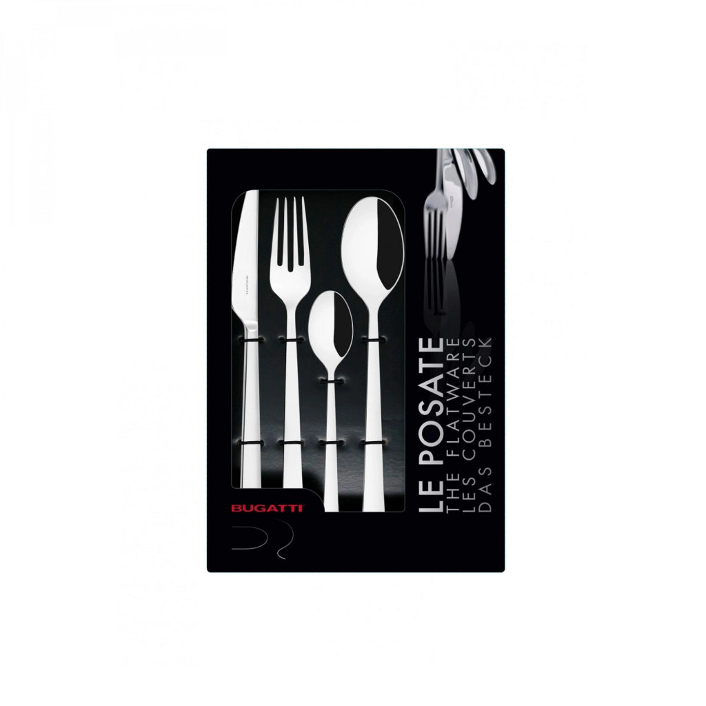 OTTAGONALE, Posate Set 24 Pz, Scatola Finestra, Casa Bugatti