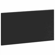 Testiera da Muro BREDA Nero Legno ingegnerizzato 897636