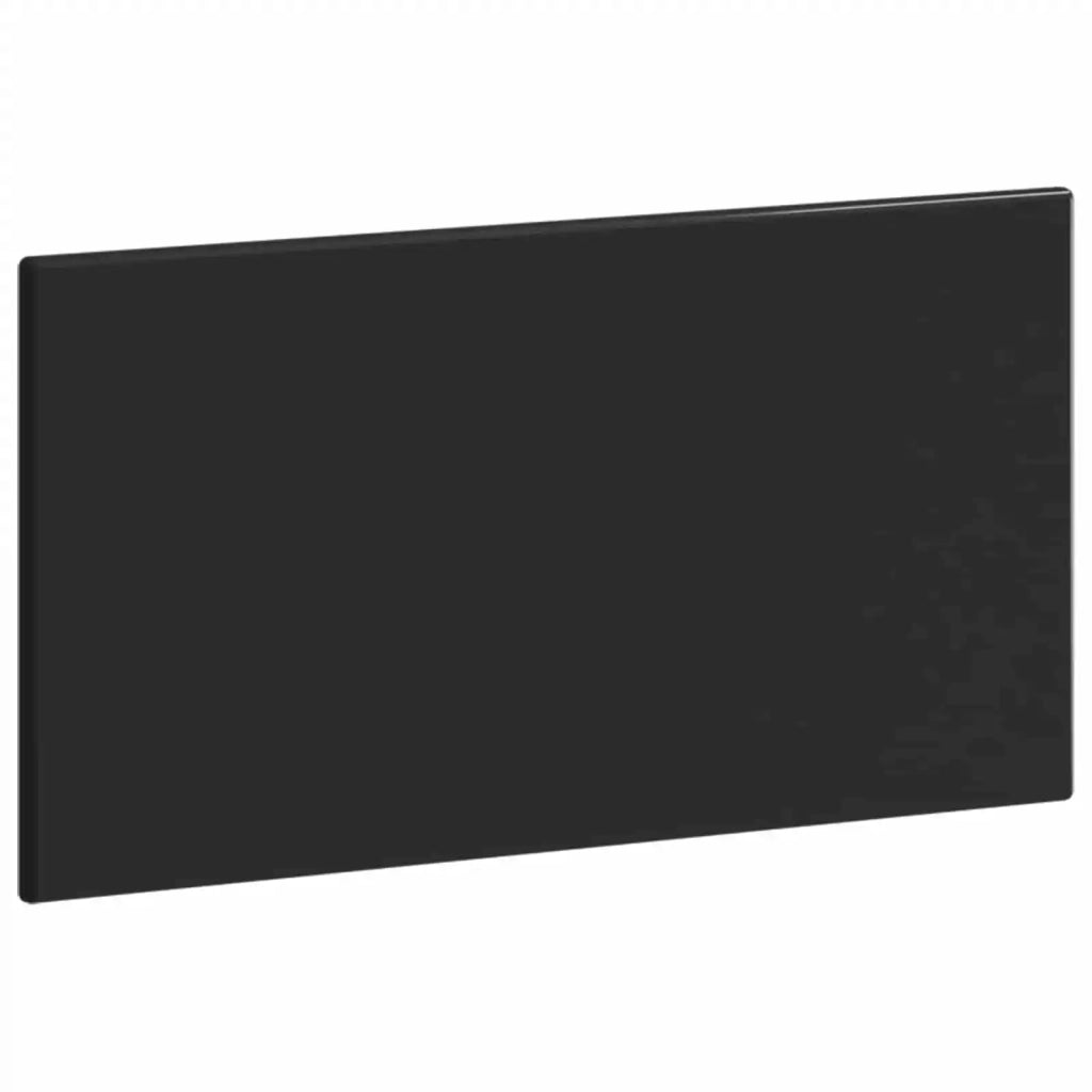 Testiera da Muro BREDA Nero Legno ingegnerizzato 897636