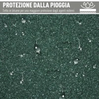 Casetta Porta Attrezzi in Legno di Abete a 3 Livelli con Tetto in Bitume, 77x58x175 cm, Grigio