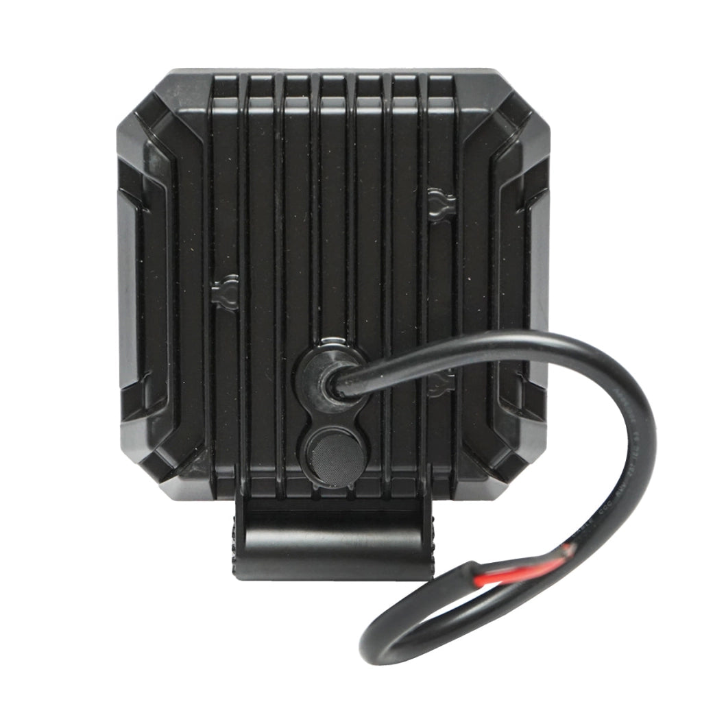 Proiettore con 16 LED, 10-30V, 25W, 101x101x32mm, con accessori di montaggio, Breckner Germany.