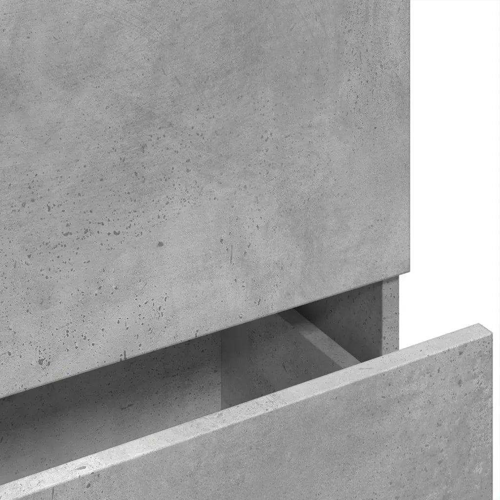 Mobile Lavabo | Armadio Lavabo Grigio Cemento 78x37x59 cm in Truciolare