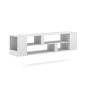 Mobile porta TV sospeso collezione CLARA colore bianco 155cm con 6 vani