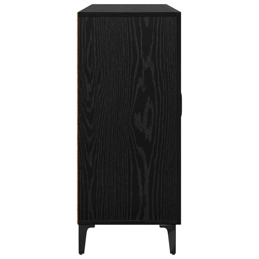 Credenza Rovere nero 34 x 90 x 80 cm Legno multistrato 880682