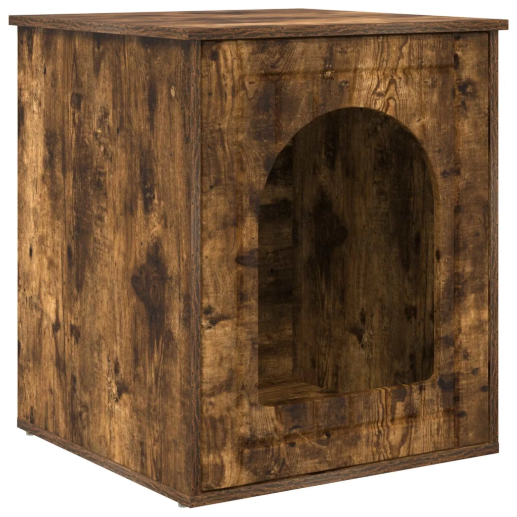 Casa per Gatti Rovere fumé 53 x 52 x 62 cm Legno multistrato 8000712