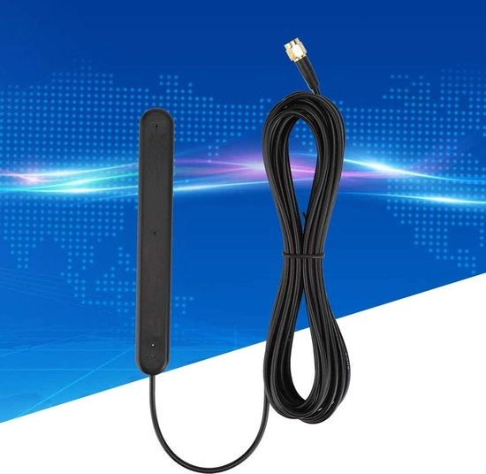 Antenna Digitale Radio con Cavo 5m SMA 20db 5V/15mA Connettore LIM Installazione Antenna Cavo Antenna Divisore Amplificatore SMA/SMB a Connettore DIN per FM/DAB/DAB+ Auto