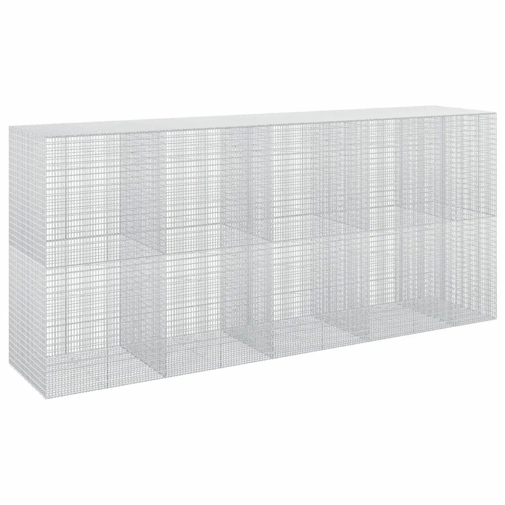 Gabione con filo da 3,5 mm e rete da 5x2,5 cm 450x100x200 cm 3462003
