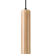 Lampada a sospensione CASANO 1 Pure Lume nero/legno GU10