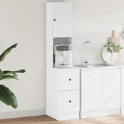 Mobile da cucina-Armadio da cucina Bianco 35x50x180 cm in Truciolato