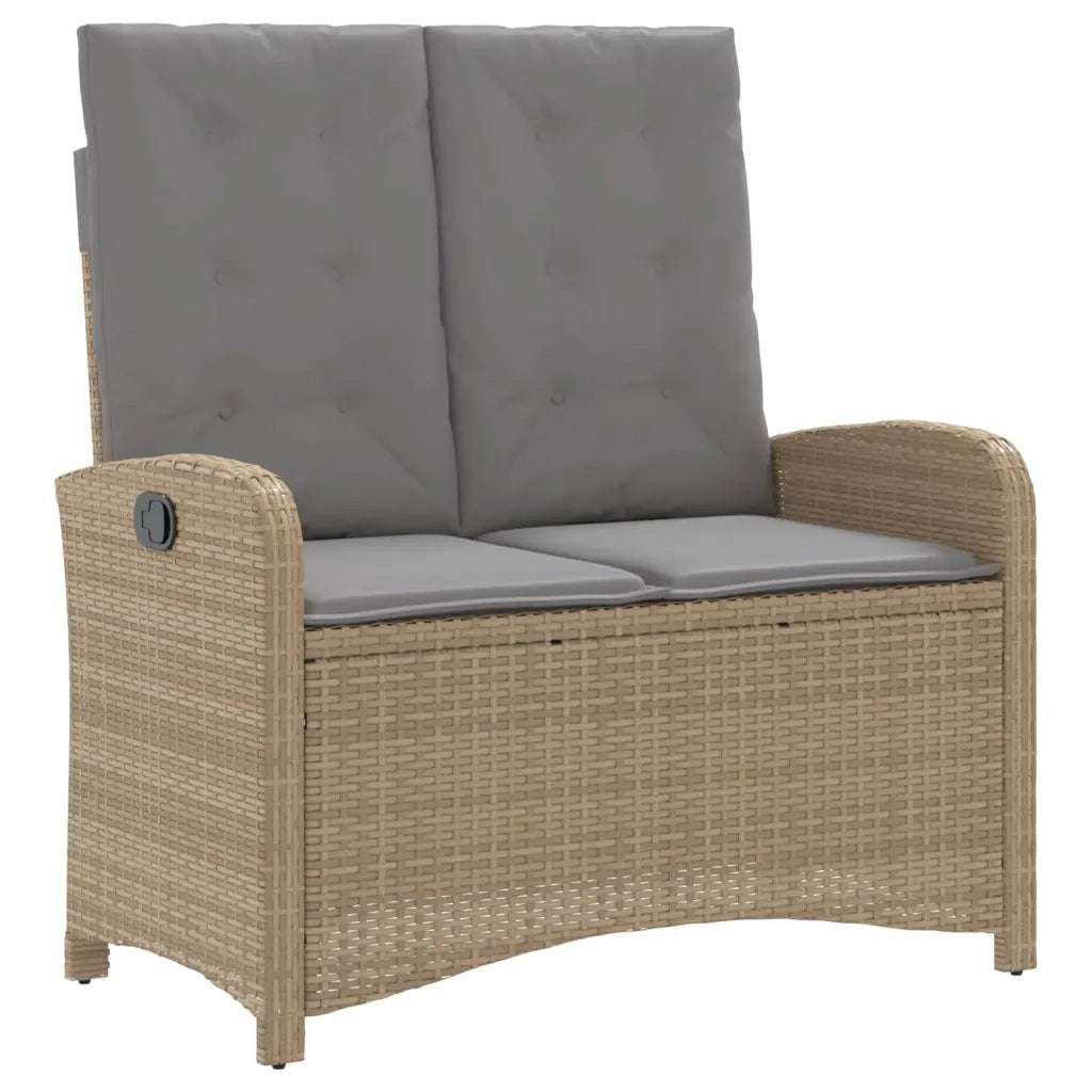 Set da Pranzo da Giardino 4 pz con Cuscini Beige in Polyrattan 3277372