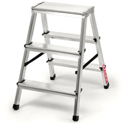 Scala domestica KADAX 2x3 a doppia faccia pieghevole, robusta, portata 125 kg, prodotto polacco.