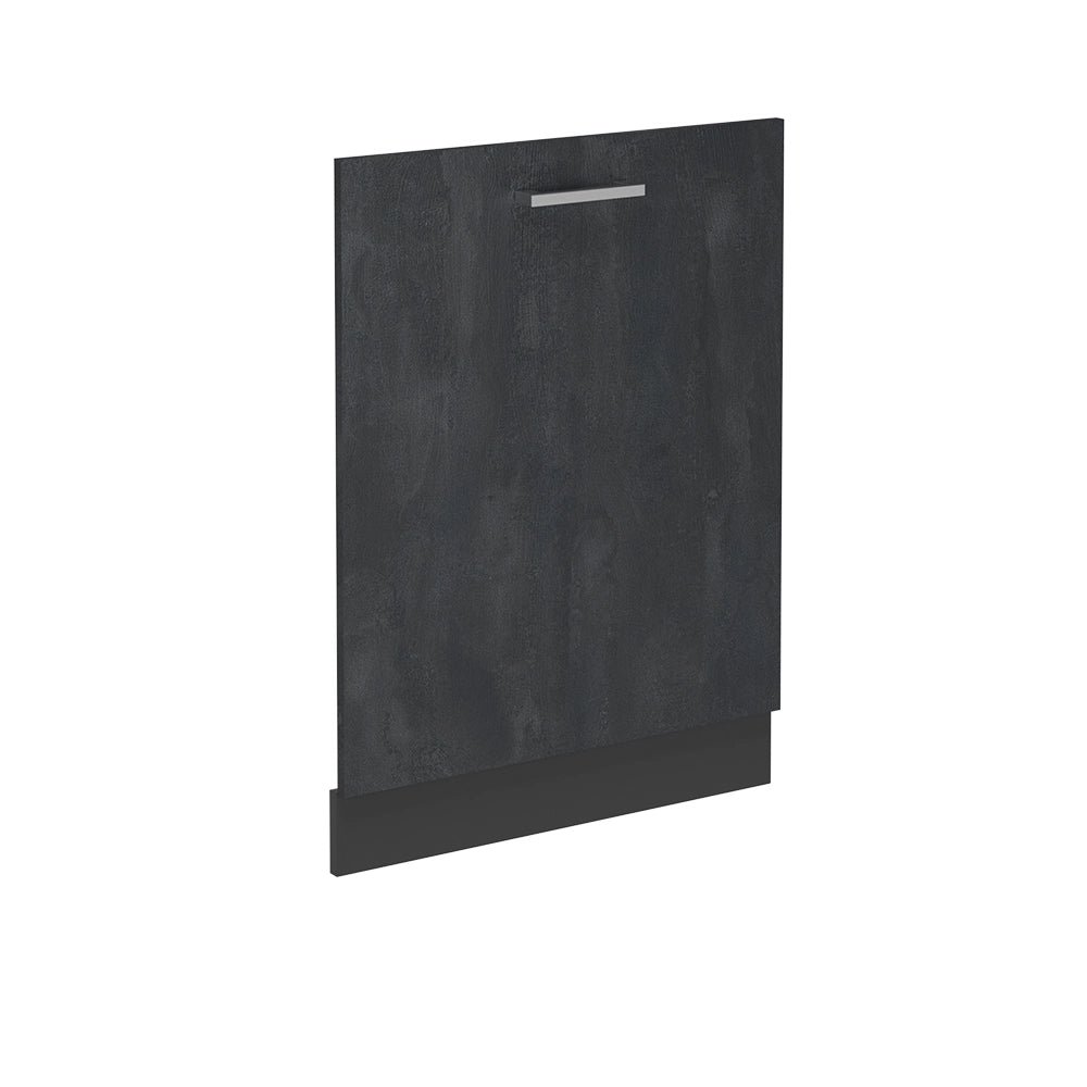 Pannello frontale della lavastoviglie R-Line Calce nera/Antracite 60 cm senza piano di lavoro Vicco