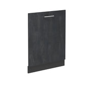 Pannello frontale della lavastoviglie R-Line Calce nera/Antracite 60 cm senza piano di lavoro Vicco