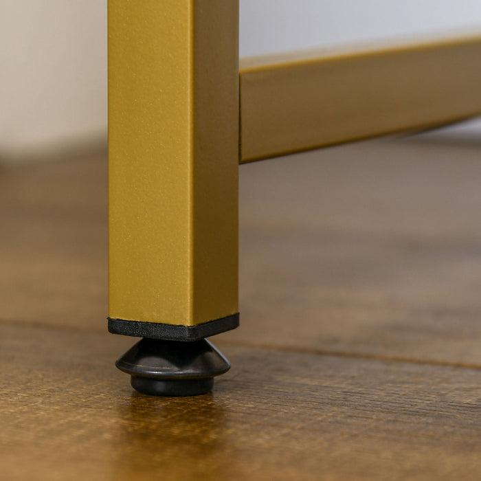 Consolle Trucco Specchio Illuminato a LED e Sgabello Bianco