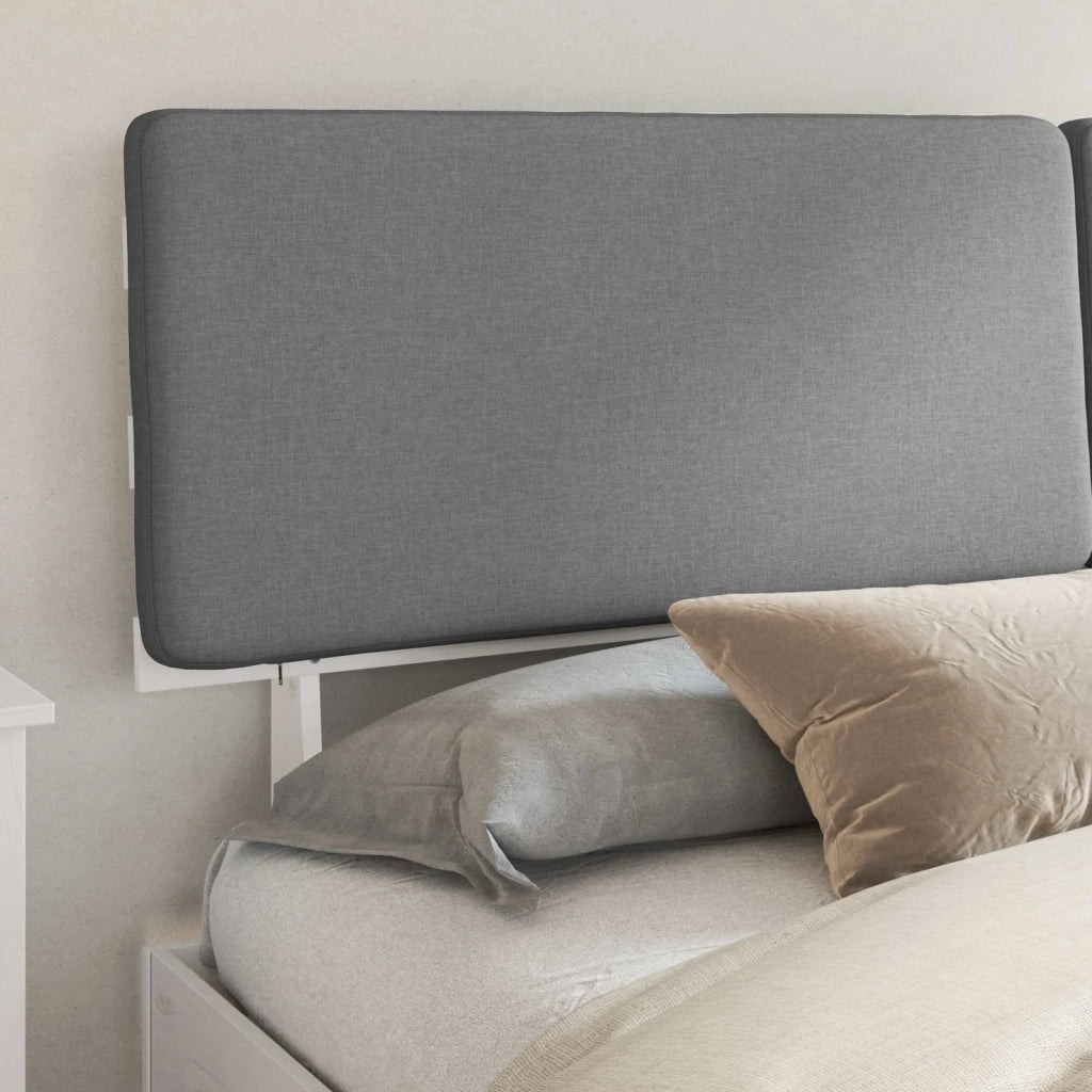 Letto con Testiera Rivestita Grigio chiaro 180 x 200 cm 3398083