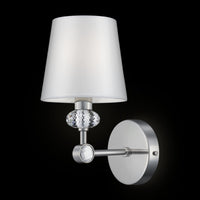 Lampada da parete Neoclassic in Metallo Riverside Cromo