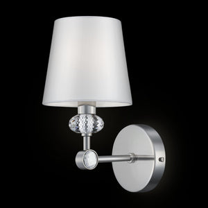 Lampada da parete Neoclassic in Metallo Riverside Cromo