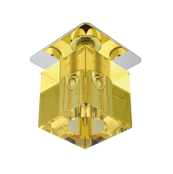 Plafoniera quadrata cromo cristallo 1xG4 SK-18 Candellux