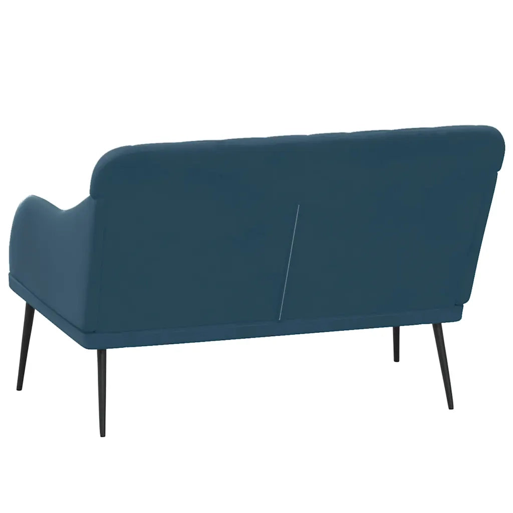 vidaXL Panca Blu 110x76x80 cm in Velluto