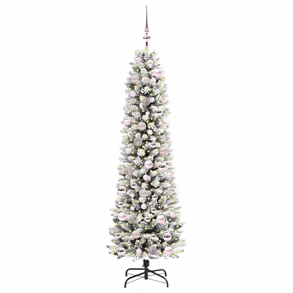 Albero di Natale artificiale con 300 LED Bianco 180 cm 3396107
