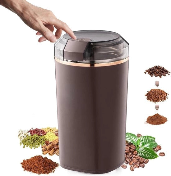 Molitore Elettrico per Caffè e Spezie - Silenzioso e Regolabile sulla Diccia