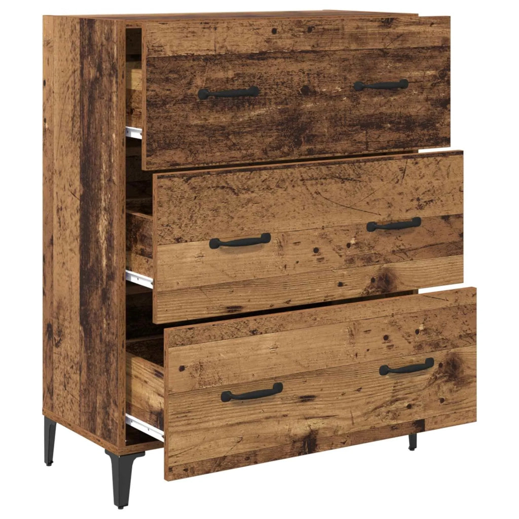 Credenza | Madia | Buffet da pranzo | Armadio da pranzo con cassetto Legno vecchio 69,5 x 34 x 90 cm