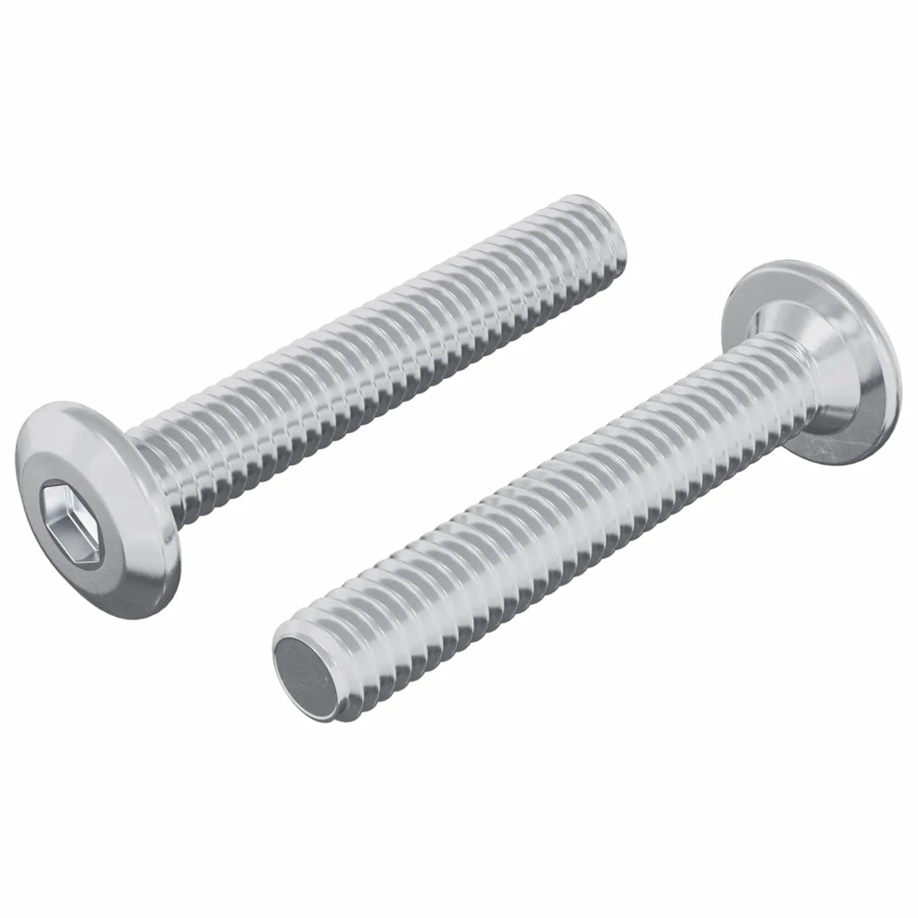 Vite con Testa Bloccante 2 pcs Argento M6 x 35 mm Acciaio 864580