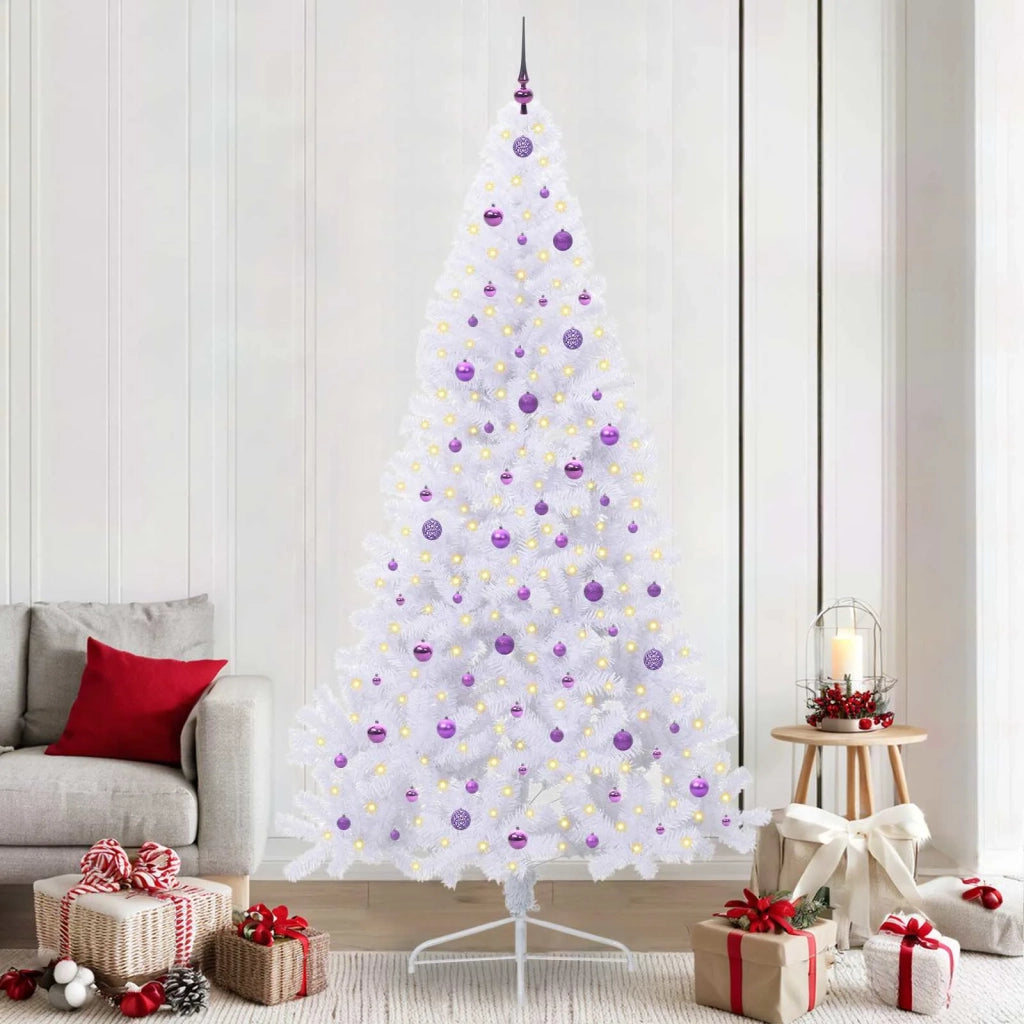 Albero di Natale artificiale Bianco 240 cm PVC e Acciaio 3426840