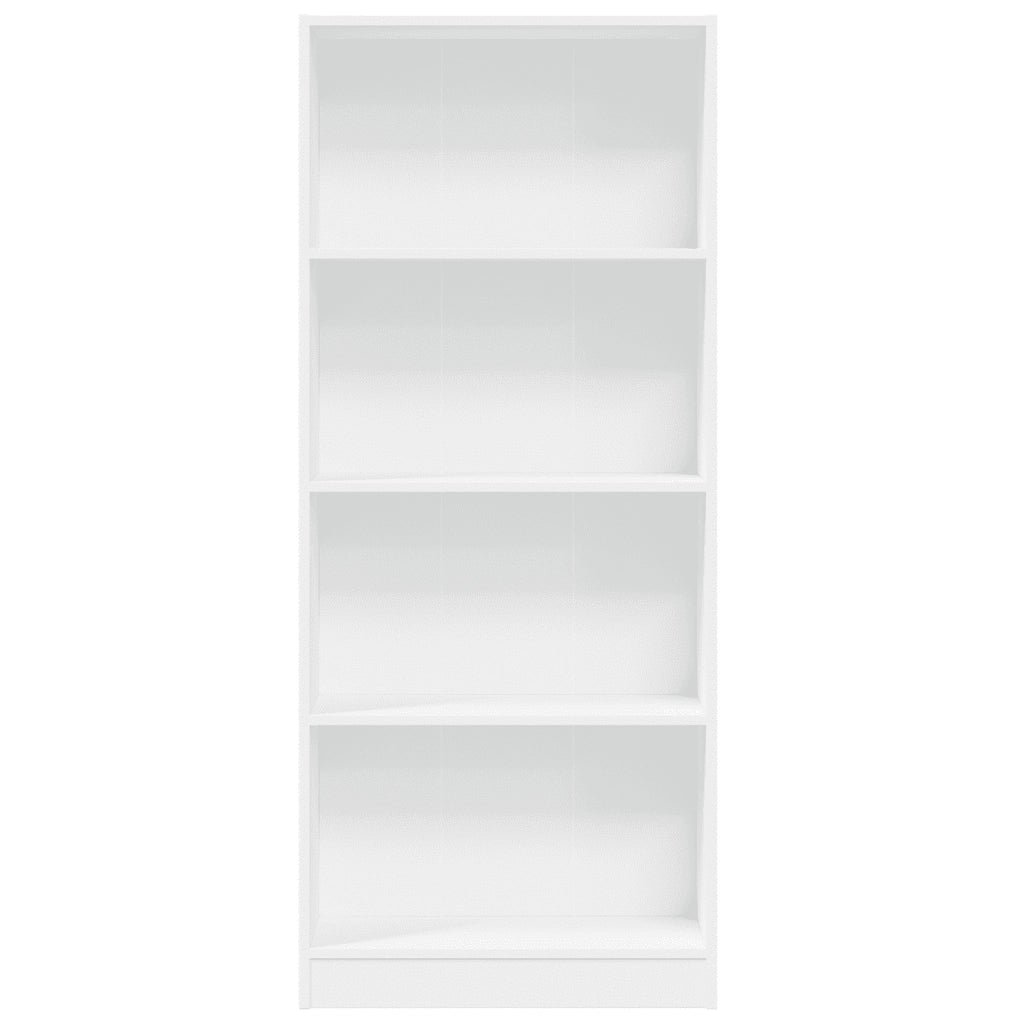 Libreria Bianca 60x24x143 cm in Legno Multistrato 857812