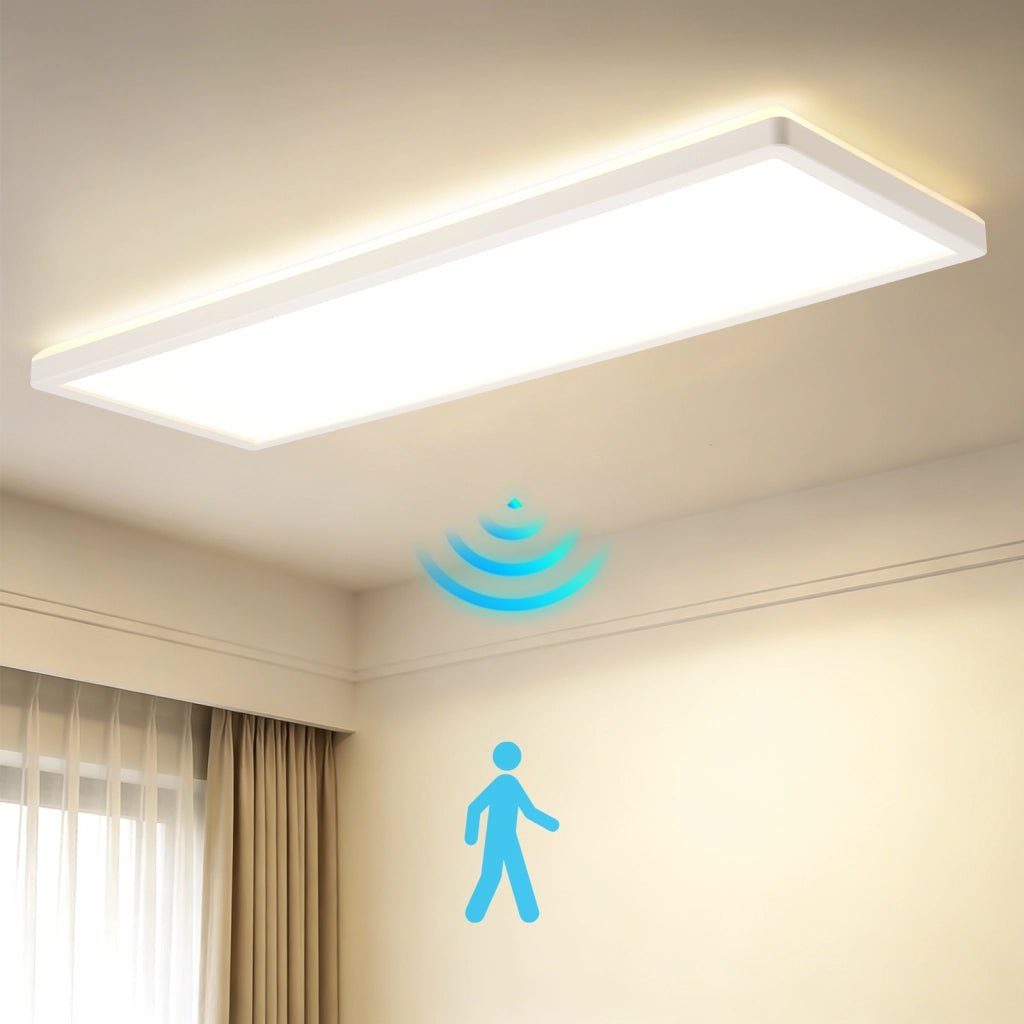 ZMH Lampada da Soffitto LED con Sensore di Movimento 24W 4000K Radar Sensore Crepuscolare Angolo 120¡ã per Corridoio