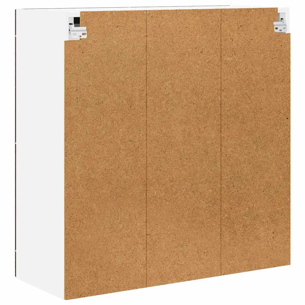 Pensile da cucina | Mobile in vetro da parete PORTO Rovere Marrone 80 x 31 x 80 cm