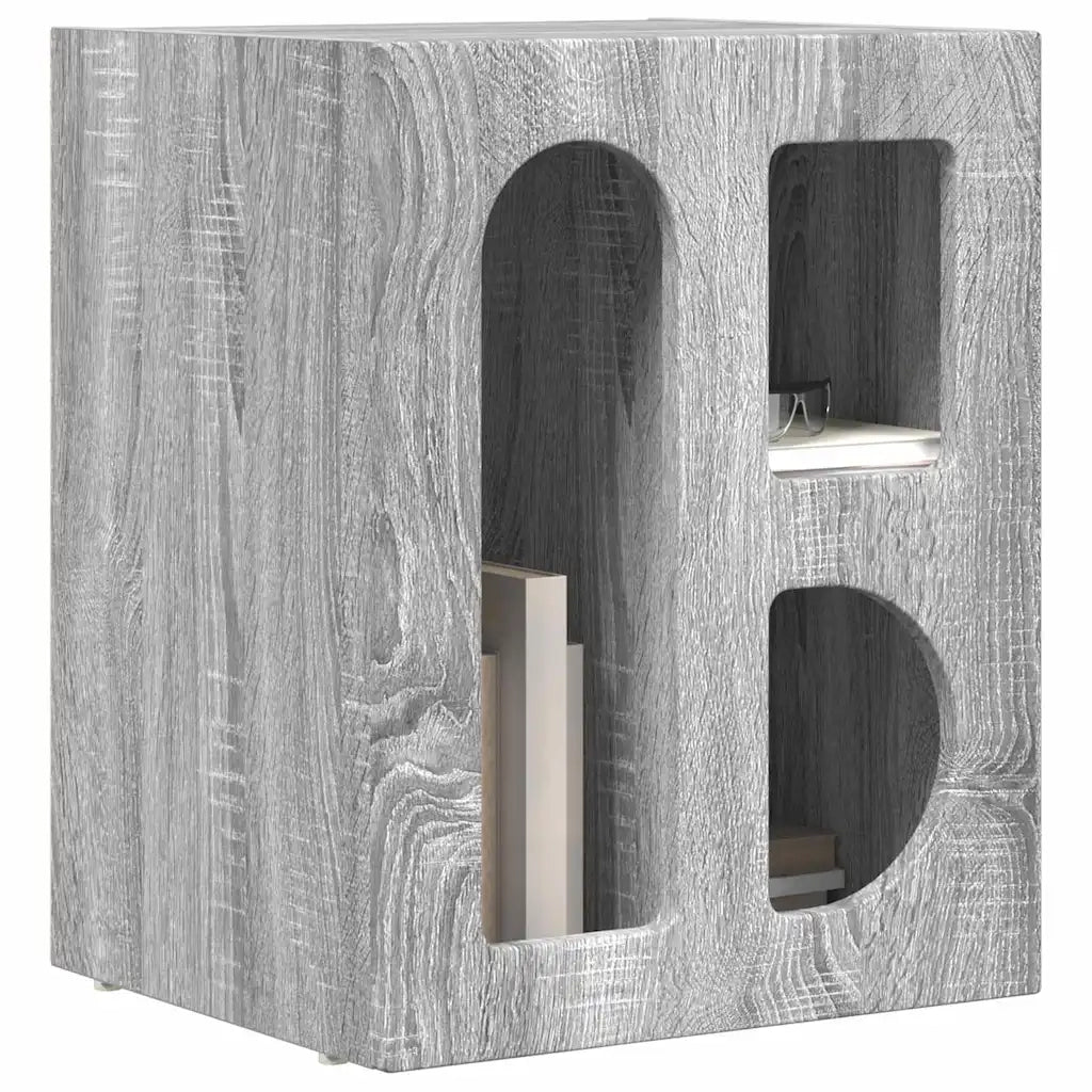 Set di 2 Comodini | Armadio da Notte | Mobiletto da notte Grigio Sonoma 40 x 35 x 50 cm Legno multistrato