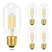 ZMH Set di 4 Lampadine LED E27 Lampadine T45 Vintage Bianco Caldo 4W 2700K Lampada retrò Edison Filamento di Vetro