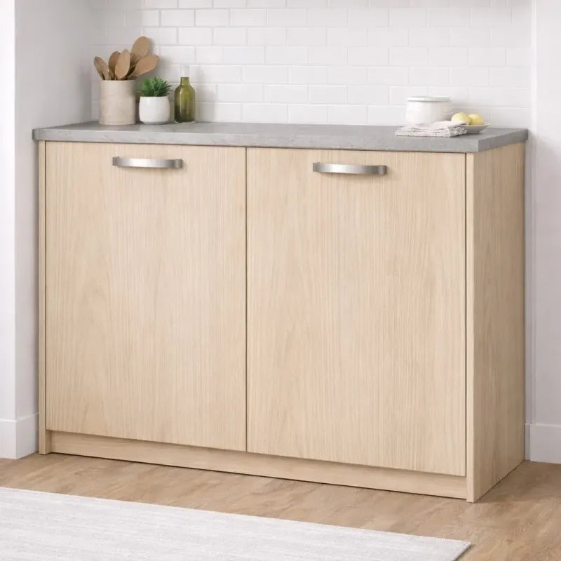 Anta per mobili in Legno nobilitato Compresa di Maniglia 90x45 Rovere