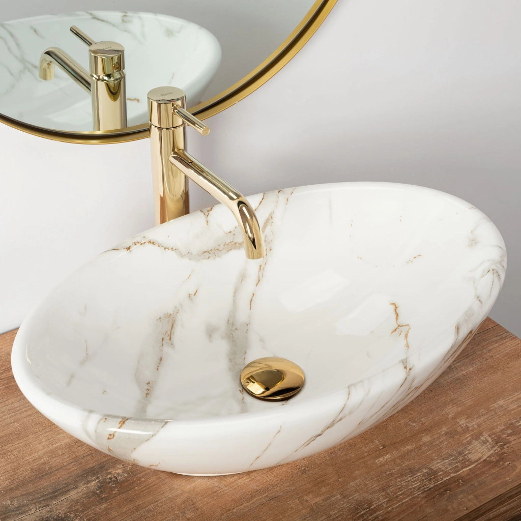 Lavabo Da Appoggio Rea Pamela Shiny Aiax