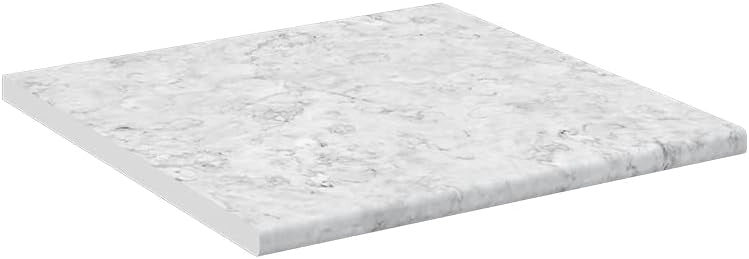 Top cucina R-Line, Bianco/marmo, 60 cm, adatto per il montaggio su mobili base e piani di lavoro