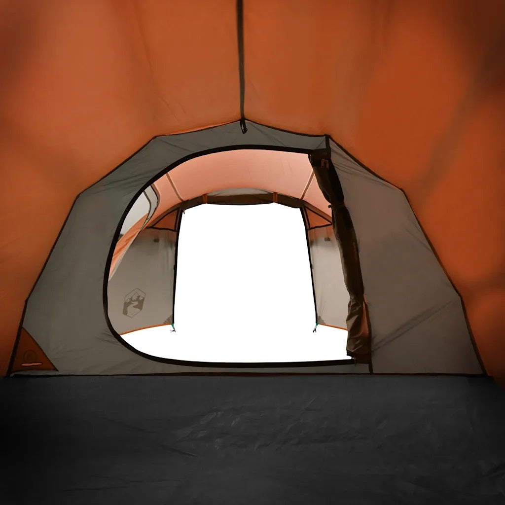 Tenda da Campeggio a Tunnel 2 Persone Arancione Impermeabile 94388