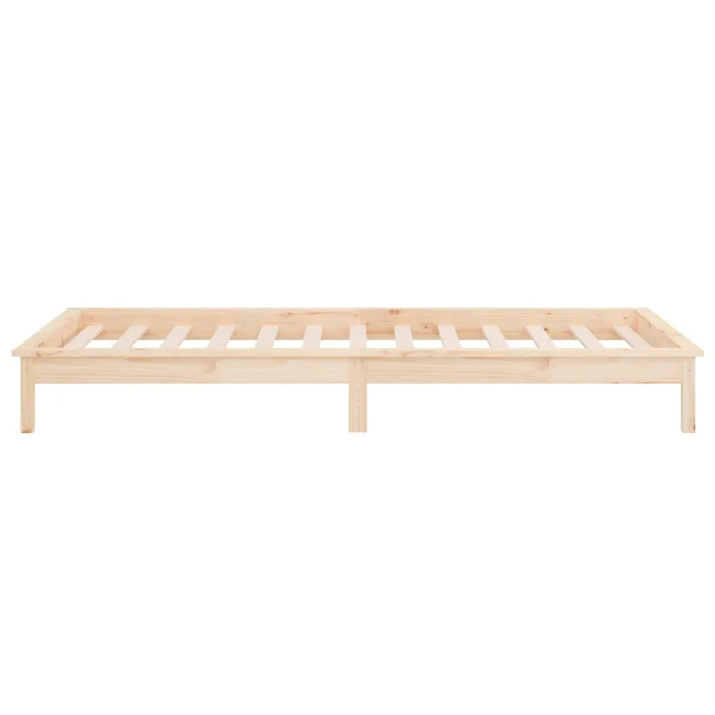 Giroletto con LED-Struttura Letto 75x190 cm Small Single in Legno Massello 931084