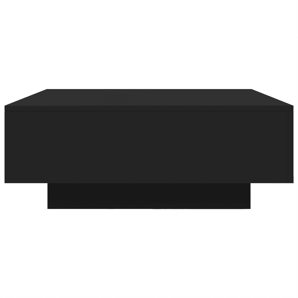Tavolino da salotto | Tavolino da caff¨¨ | Tavolino da Soggiorno con Luci LED Nero 80x80x31 cm